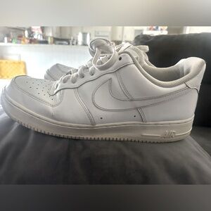 Nike Air Force 1 '07 Low CW2288-111 Triple White Men's Size 12